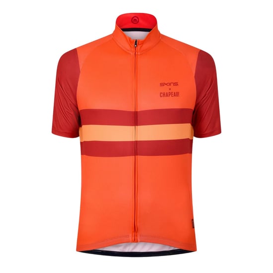 Skins - Radfahrjacke für Herren, Reißverschluss, Schmal (Rot) - Image 1