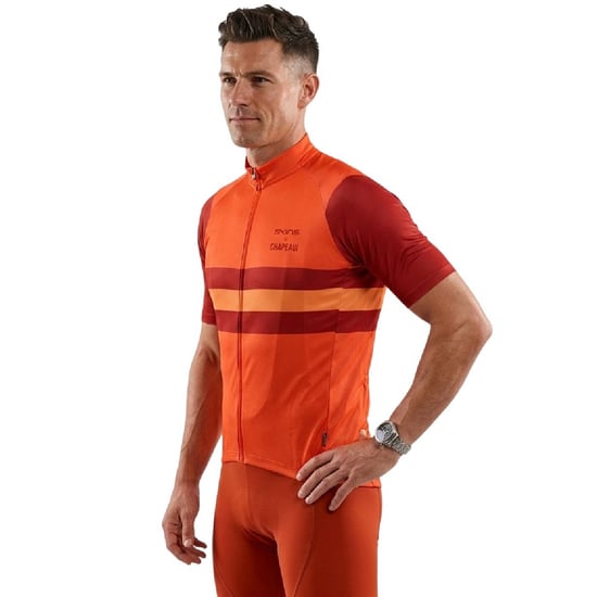 Skins - Radfahrjacke für Herren, Reißverschluss, Schmal (Rot) - Image 3