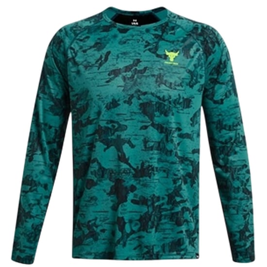 Under Armour - "Project Rock" Oberteil für Herren, Iso-Chill-Material (Grün/Schwarz) - Image 2
