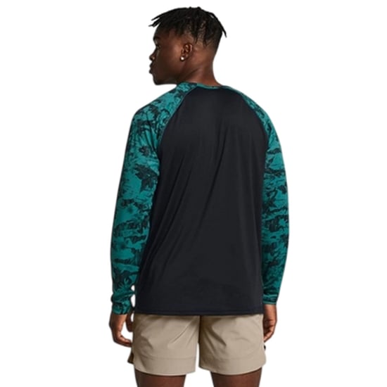 Under Armour - "Project Rock" Oberteil für Herren, Iso-Chill-Material (Grün/Schwarz) - Image 4