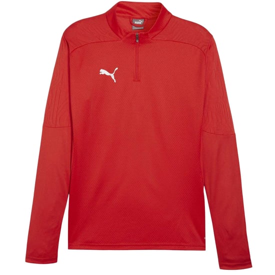 Puma - "TeamFinal" Fleece-Oberteil für Herren, mit kurzem Reißverschluss, Training (Rot) - Image 2