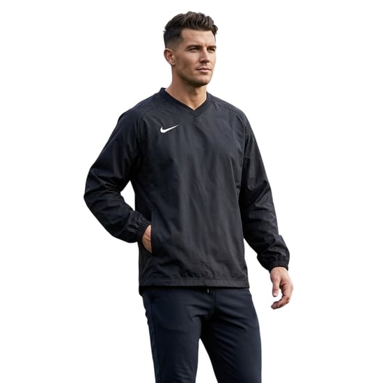 Nike - Drill-Top für Herren, V-Ausschnitt (Schwarz) - Image 3