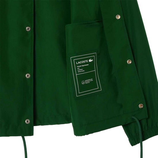 Lacoste - Trainerjacke für Herren, Wasserfest (Grün) - Image 3