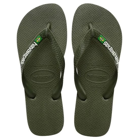 Havaianas Brasil Logo Unisex Dunkelgrüne Flip-Flops - Image 1