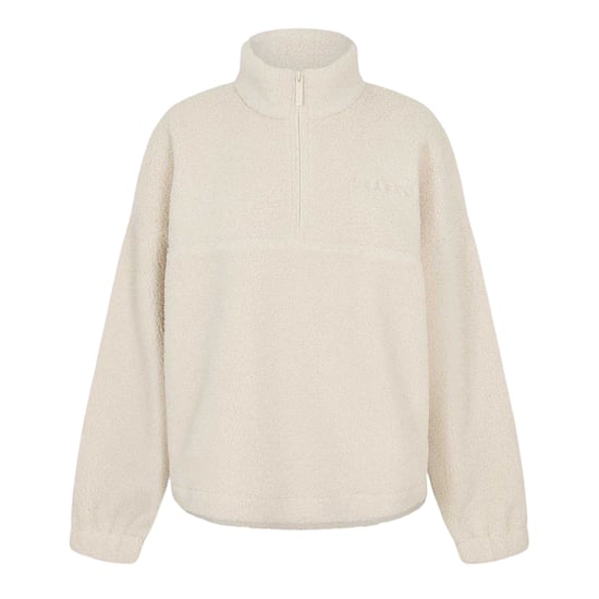 Slazenger - Sweatshirt für Damen, mit kurzem Reißverschluss, Fleece (Cremefarbe) - Image 2