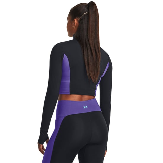 Under Armour - "Project Rock" Jacke für Damen, kurz geschnitten, Fitnessstudio (Violett/Schwarz) - Image 3