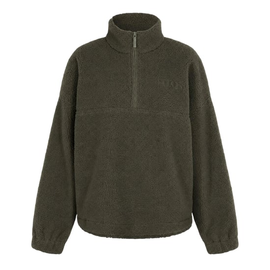 Slazenger - Sweatshirt für Damen, mit kurzem Reißverschluss, Fleece (Khakigrün) - Image 2