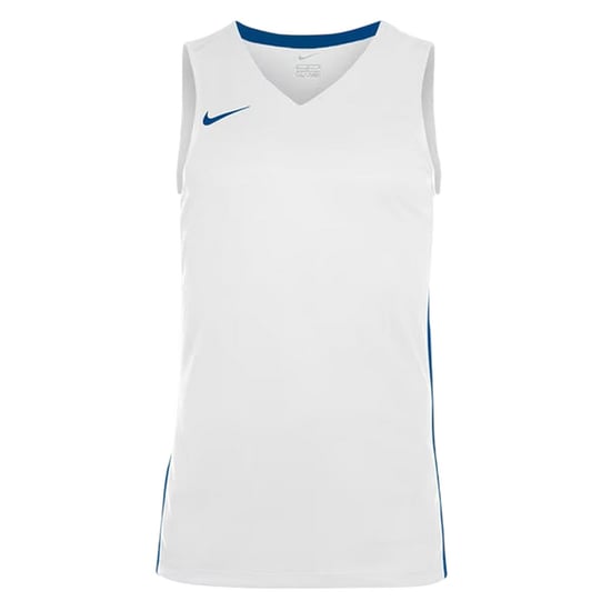 Nike - Basketball-Trikot für Kinder, V-Ausschnitt, Ärmellos (Weiß/Königsblau) - Image 1