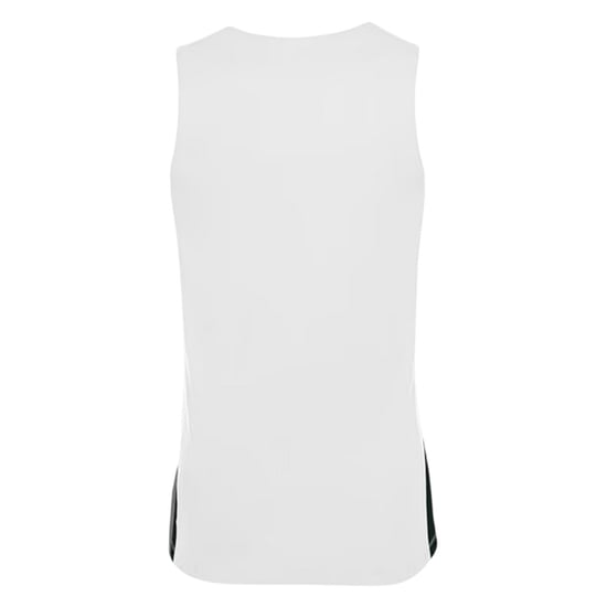 Nike - Basketball-Trikot für Kinder, V-Ausschnitt, Ärmellos (Weiß/Schwarz) - Image 2