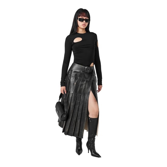 Off White - "Meteor" Oberteil für Damen, Langärmlig (Schwarz) - Image 5