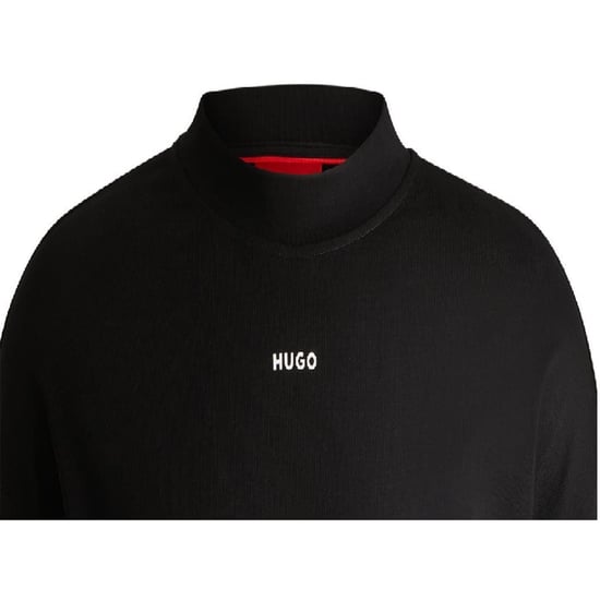 Hugo - T-Shirt für Herren, Stehkragen, Langärmlig (Schwarz) - Image 3