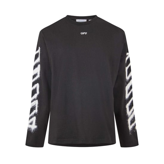 Off White - T-Shirt für Herren, Langärmlig (Schwarz) - Image 1
