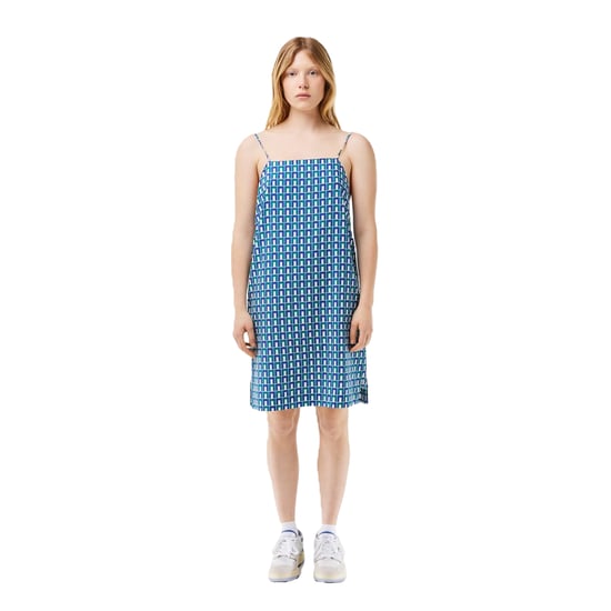 Lacoste - Unterkleid-Stil für Damen, Spaghetti-Träger (Blau) - Image 4