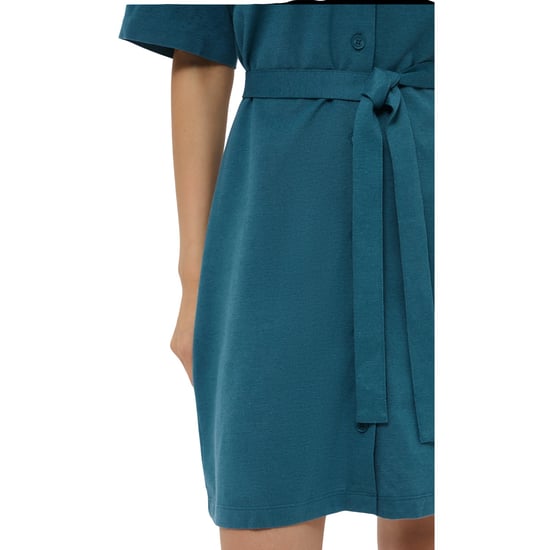 Lacoste - Hemdblusenkleid für Damen, Baumwolle Leinen (Grün) - Image 4