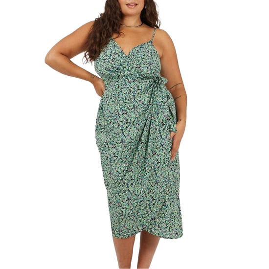 Brave Soul - Midikleid für Damen, V-Ausschnitt, Kurven, Ärmellos (Grün) - Image 2