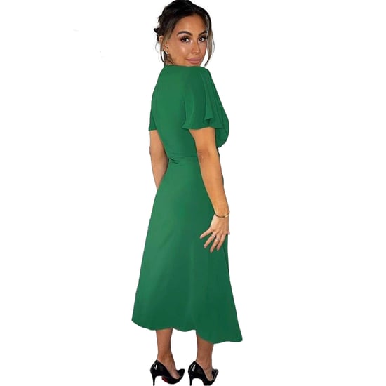 AX Paris - Midikleid für Damen, Geschlitzter Saum (Grün) - Image 2