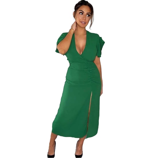 AX Paris - Midikleid für Damen, Geschlitzter Saum (Grün) - Image 3
