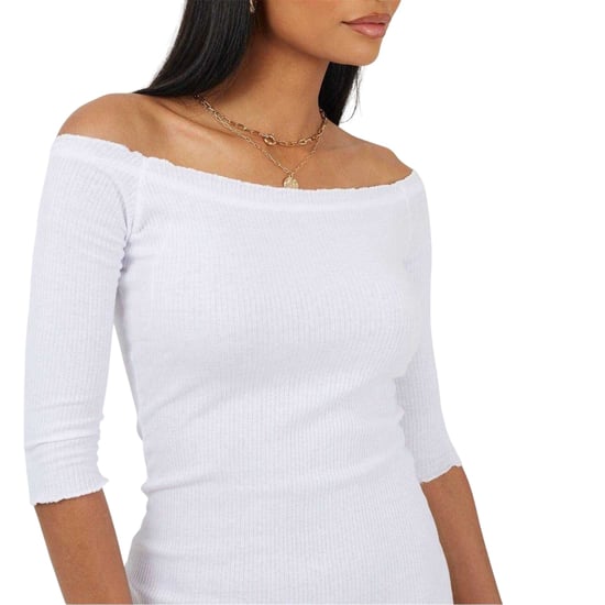 Brave Soul - Minikleid für Damen, Wellensaum (Weiß) - Image 3