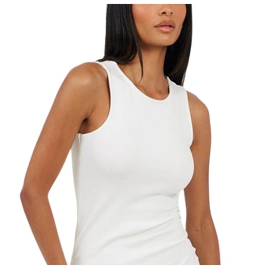 Brave Soul - Minikleid für Damen, Rundhalsausschnitt, Bodycon, Ärmellos (Weiß) - Image 3