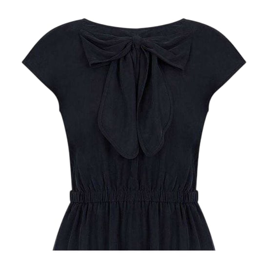 Emporio Armani EA7 - Midikleid für Damen, Kurze Ärmel (Schwarz) - Image 2