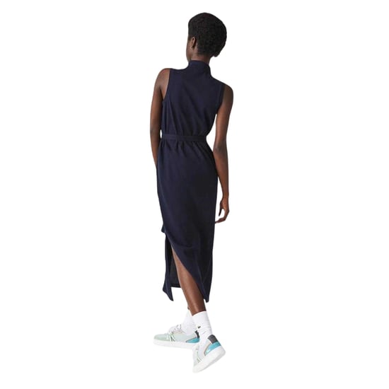 Lacoste - T-Shirt-Kleid für Damen, Mit Kragen (Dunkles Marineblau) - Image 2