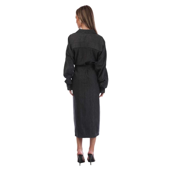 Diesel - "D-Paige-Stram" Hemdblusenkleid für Damen, Kunstseide (Schwarz bedruckt) - Image 2