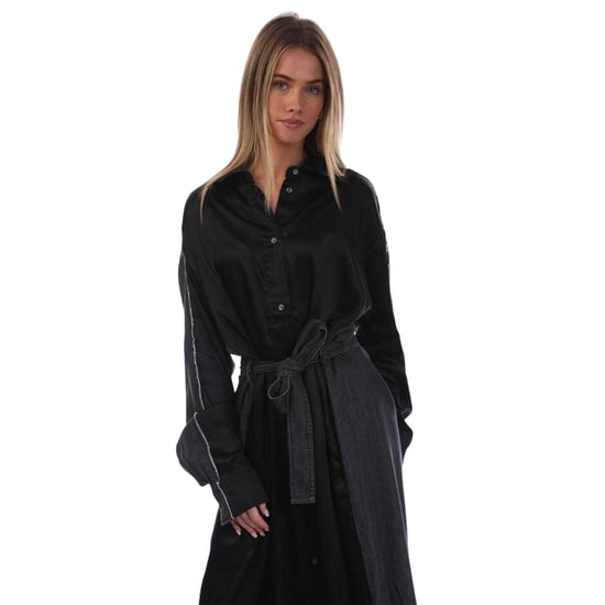 Diesel - "D-Paige-Stram" Hemdblusenkleid für Damen, Kunstseide (Schwarz bedruckt) - Image 3