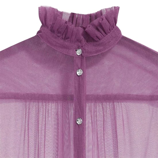 Levis - "Radical" Midikleid für Damen, Stehkragen, Transparent, Ärmellos (Violett) - Image 3