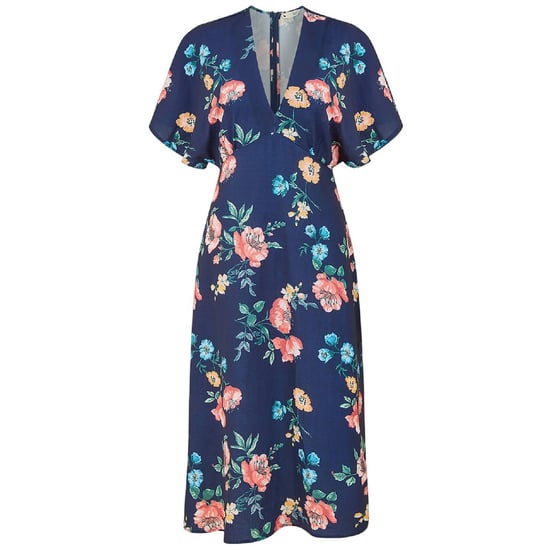Yumi - Wickelkleid für Damen, Kimonoärmel (Marine) - Image 1