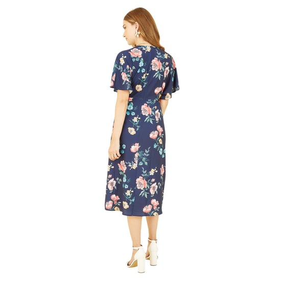 Yumi - Wickelkleid für Damen, Kimonoärmel (Marine) - Image 2