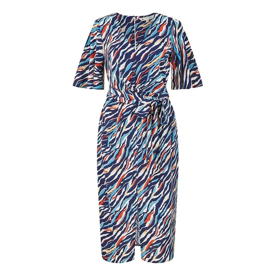 Yumi - Wickelkleid für Damen, V-Ausschnitt (Marine) - Image 2