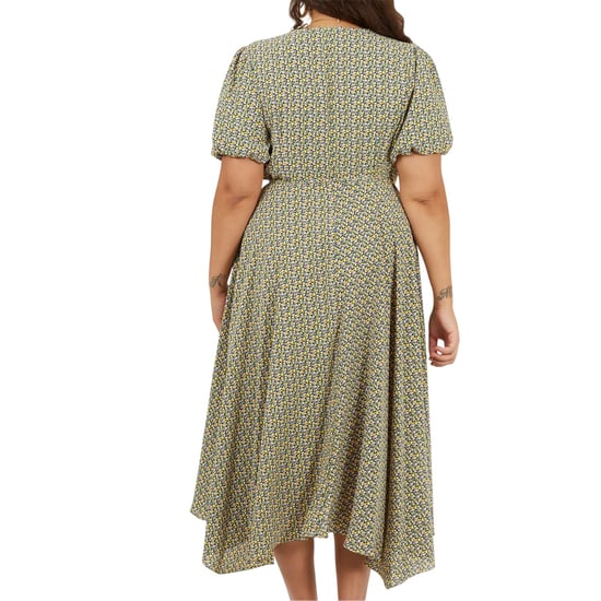 Brave Soul - Wickelkleid für Damen, V-Ausschnitt, Kurven, kurzärmlig (Grün) - Image 3