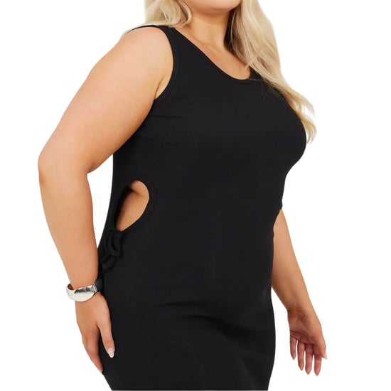 Brave Soul - Midikleid für Damen, Runder Auschnitt, Kurven (Schwarz) - Image 3