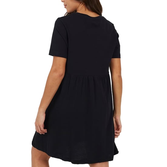 Brave Soul - Minikleid für Damen, Rundhalsausschnitt, Baumwolle, kurzärmlig (Schwarz) - Image 3