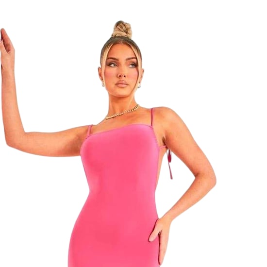 Missy Empire - Maxikleid für Damen, Gerüscht, Anliegend (Pink) - Image 2
