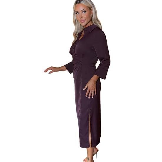 AX Paris - Midi Hemd Kleid für Damen (Pflaume) - Image 3