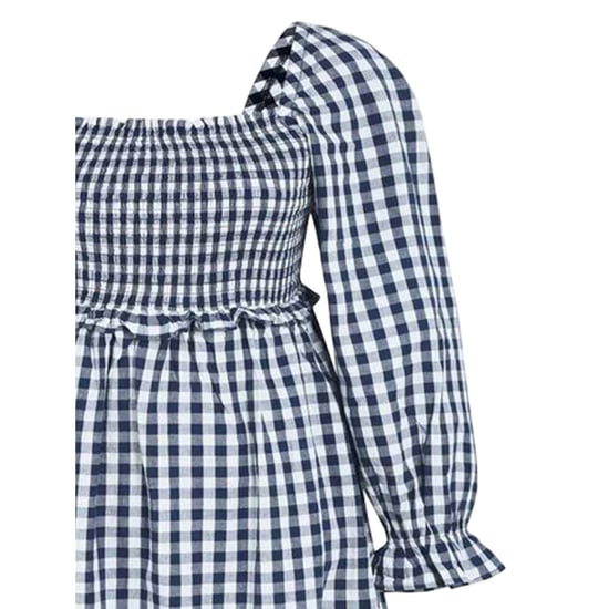 Miso - Midikleid für Damen, Langärmlig (Marine/Weiß) - Image 4