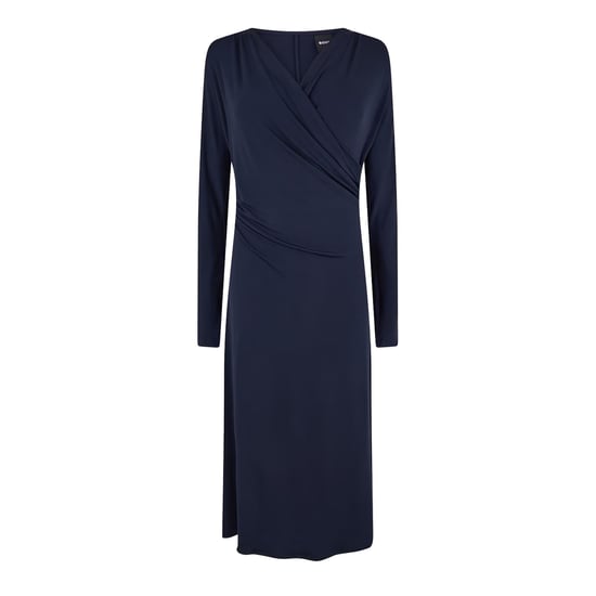 Boss - "Ettita" Wickelkleid für Damen, V-Ausschnitt, Langärmlig (Dunkelblau) - Image 1