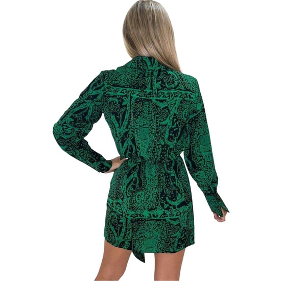 AX Paris - Minikleid für Damen, Wickel, Langärmlig (Grün) - Image 2