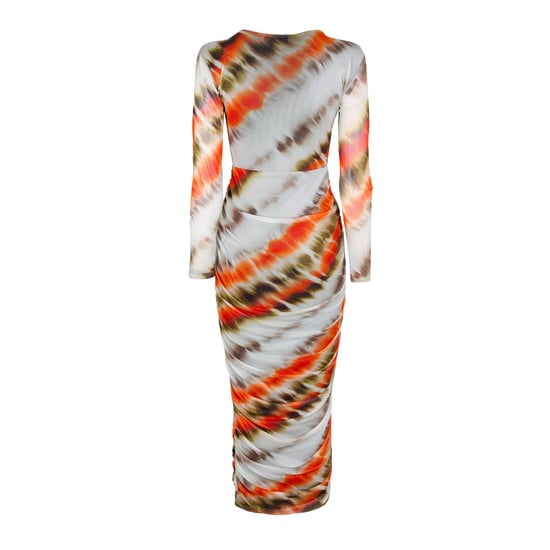 AX Paris - Bodycon Kleid für Damen, Netzmaterial (Cremefarbe) - Image 2