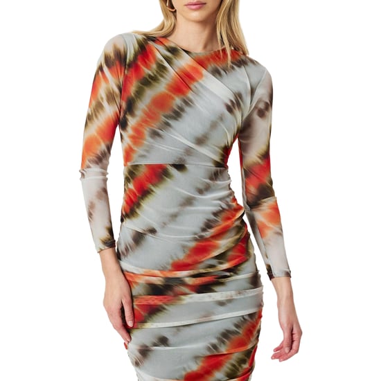 AX Paris - Bodycon Kleid für Damen, Netzmaterial (Cremefarbe) - Image 3