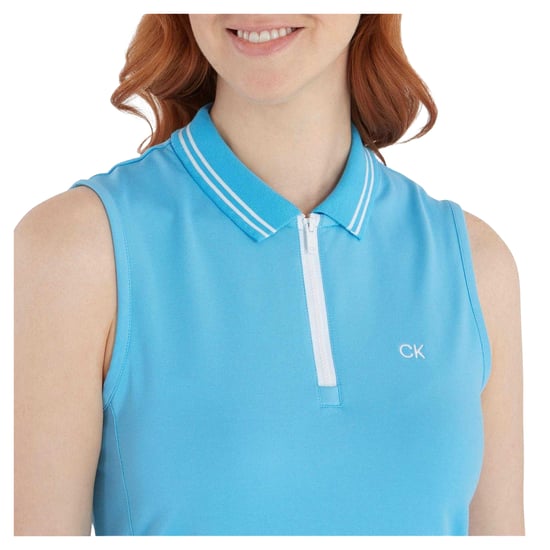Calvin Klein - Shift-Kleid für Damen, Mit Kragen, Emblem (Erbe blau) - Image 4
