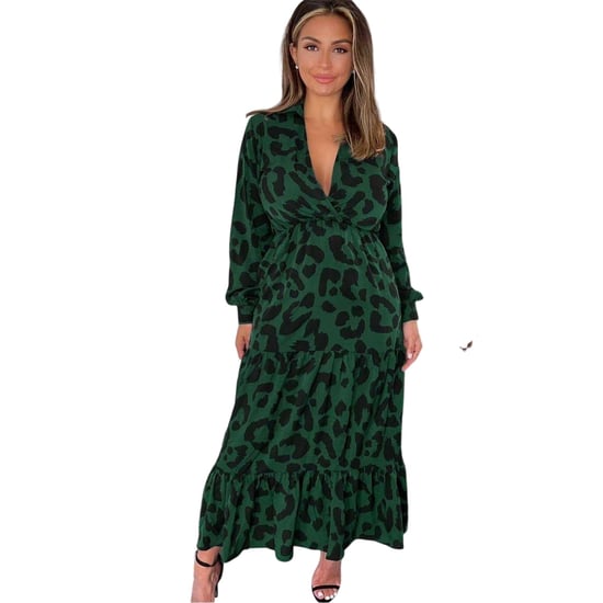 AX Paris - Kittelkleid für Damen, Langärmlig (Grün) - Image 2