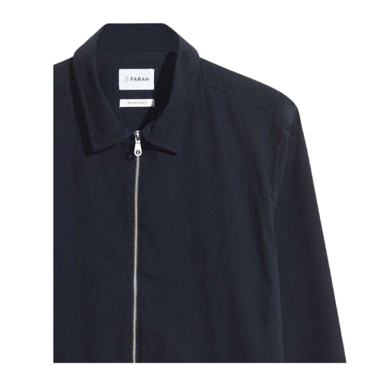 Farah - Jacke für Herren, Durchgehender Reißverschluss, Regulär, Langärmlig (wahres Marienblau) - Image 2