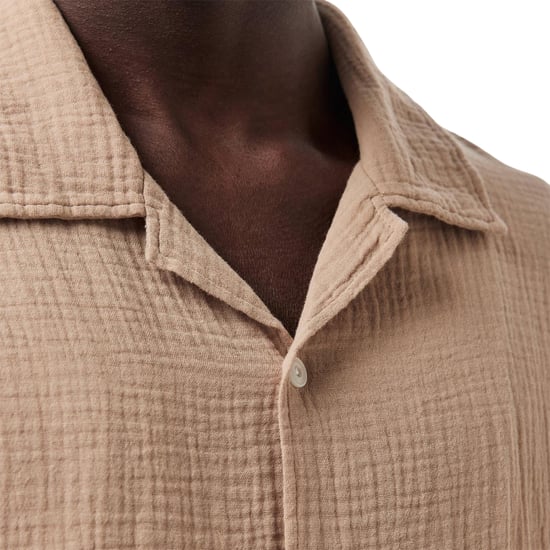 Albam - Hemd für Herren, Fältchen, leger (warmes Beige) - Image 4