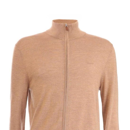Gant - Strickjacke für Herren, Merinowolle (Sand) - Image 3