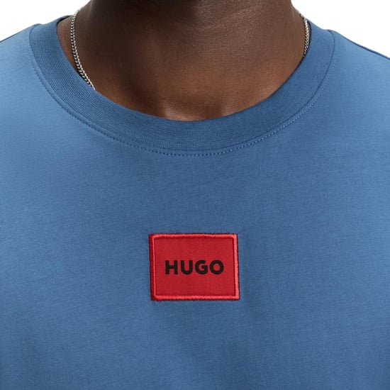 Hugo - "Diragolino" T-Shirt für Herren (Mittelblau) - Image 4