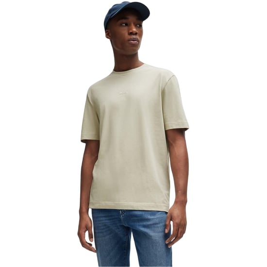 Boss - "Tchup" T-Shirt für Herren, Übergroß (Hellbeige) - Image 1