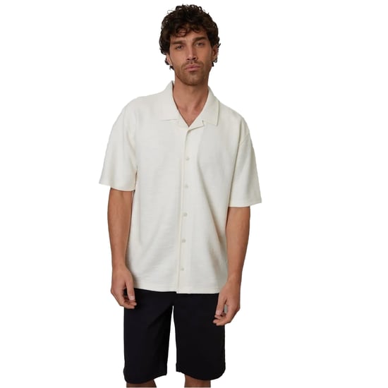 Threadbare - "Antti" Hemd für Herren, leger, kurzärmlig (Ecru) - Image 2