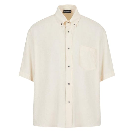 Emporio Armani EA7 - Hemd für Herren, leger, kurzärmlig (Cremefarbe) - Image 1